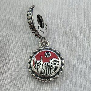 Pandora Nashville Guitar Exclusive Charm Pendant, S925 Silver Jewelry